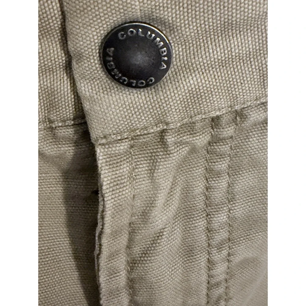 Columbia Men's Beige Cotton Hiking Outdoor Pants Size 38W 32L